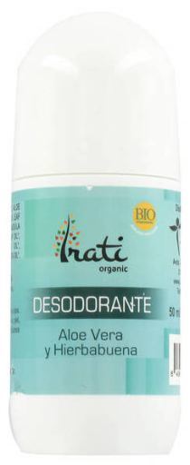 Irati Organic Deodorant von Aloe Vera mit Pfefferminze im Roll on