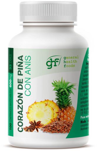 GHF Herz Ananas 600 mg 100 Kautabletten