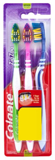 Colgate Zickzack-Zahnb&uuml;rste Medium 3 St&uuml;ck