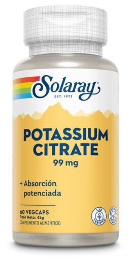 Solaray Kaliumcitrat 99 mg 60 Kapseln