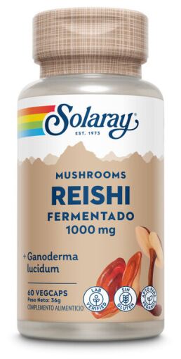 Solaray Fermentierter Reishi 500 mg 60 pflanzliche Kapseln