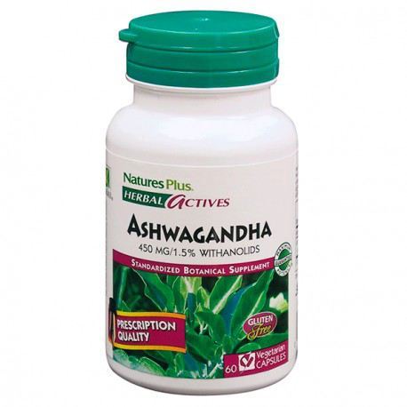 NaturesPlus Ashwagandha 450 mg 60 Kapseln