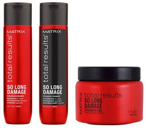 Matrix Total Results Pack Reparatur von so langem Schaden: Shampoo + Conditioner + Maske