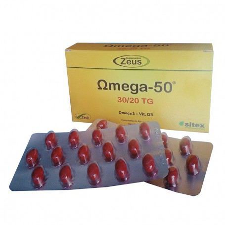 Suplementos Zeus Omega-50 30/20 TG 60 Kapseln
