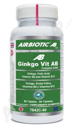 Airbiotic Ginkgo-Vit Ab Complex 6000 mg 90 Kapseln
