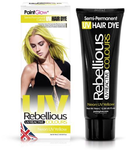 Rebellious UV-reaktiver semipermanenter Neonfarbstoff 70 ml
