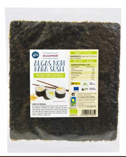 Algamar Nori-Sushi-Algen 25 gr