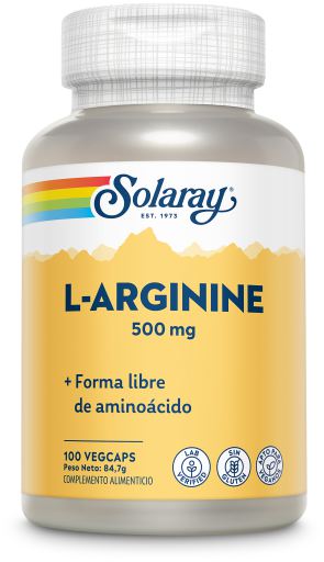 Solaray L-Arginin 500 mg 100 pflanzliche Kapseln
