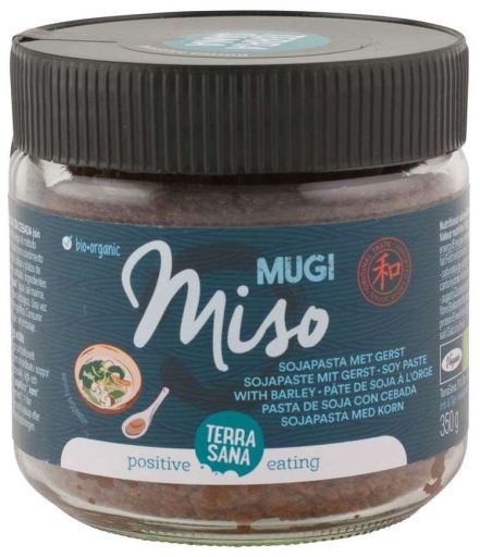 Terrasana Unpasteurisierte Mugi Miso Sojabohnenpaste mit Mast