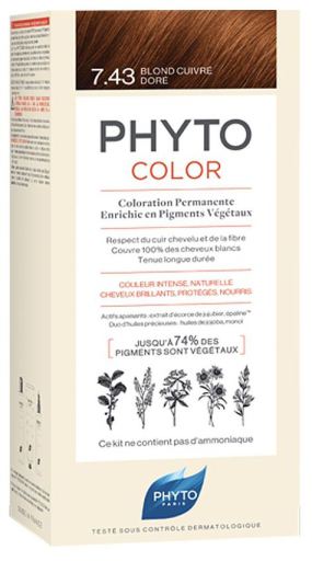 Phyto Phytocolor Permanente Coloration 7.43 Gold-Kupferblond