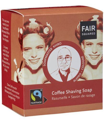 Fair Squared Coffee, Shea and Coconut Shaving Soap 2 of 80 gr