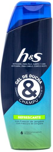 Erfrischendes Anti-Schuppen-Duschgel und Shampoo 300 ml