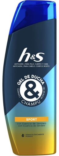 Sport Anti-Schuppen Duschgel und Shampoo 300ml