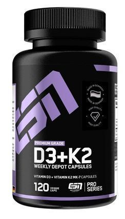 Vitamin D3+K2 120 C&aacute;psulas
