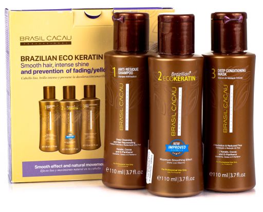 Brasilianisches Ecokeratin-Behandlungsset 3 x 110 ml