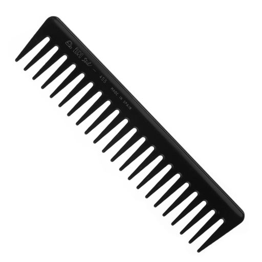Eurostil Schwarzer Dochtbesenkamm 18 cm