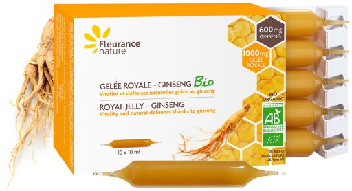 Gel&eacute;e Royale Ginseng Bio 10 Ampullen