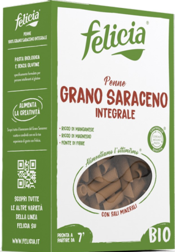 Felicia Bio Vollkorn-Buchweizen-Penne-Nudeln 250 gr
