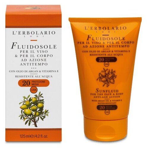 L'Erbolario FluidoSole Anti-Aging Gesicht und K&ouml;rper SPF 20 125 ml