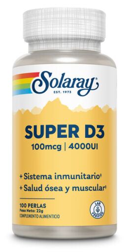 Solaray Super D3 4000 IE 100 Perlen