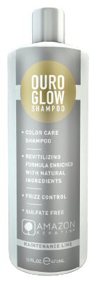 Amazon Keratin Ouro Glow Salzfreies Shampoo 473 ml