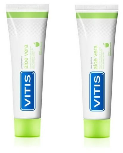 Vitis Aloe Apfel Zahnpasta Gel 2x150 ml