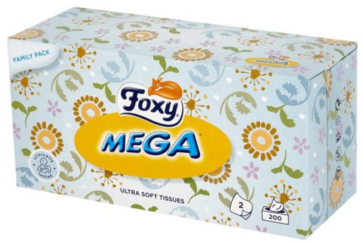 Foxy Mega Soft Gesichtsreinigungst&uuml;cher 200 Einheiten