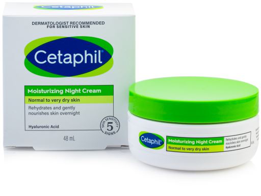 Cetaphil Feuchtigkeitsspendende Nachtcreme f&uuml;r das Gesicht 48 ml