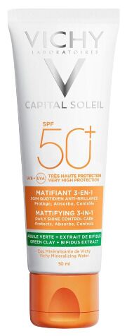 Vichy Capital Soleil Mattierender Lichtschutz 3 in 1 SPF 50+ 50 ml
