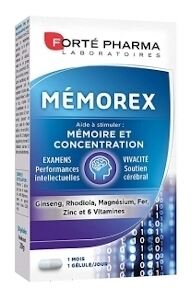 Fort&eacute; Pharma Energy Memorex Optimiert Ged&auml;chtnis und Konzentration 56 Tabletten