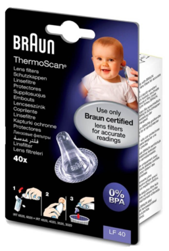 Braun Einwegspitzen f&uuml;r Braun ThermoScan 40 Einheiten