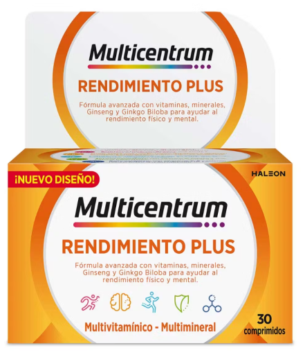 Multicentrum Performance Plus mit Ginseng und Ginkgo 30 Tabletten