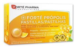Fort&eacute; Pharma Propolis-Honig zur Beruhigung des Halses Zitronengeschmack 24 Lutschtabletten