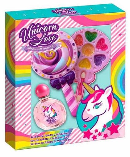 Cartoons Unicorn Love Kids Eau de Toilette Set 50 ml + 8 St&uuml;ck