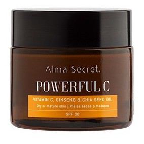 Alma Secret Leistungsstarke C Anti-Aging- und Aufhellungscreme mit Chia LSF 30, 50 ml