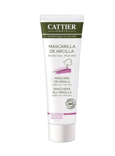 Cattier Pink Clay Gesichtsmaske f&uuml;r empfindliche Haut 100 ml
