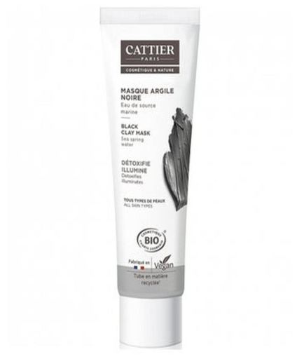 Cattier Gesichtsmaske aus schwarzer Tonerde 100 ml