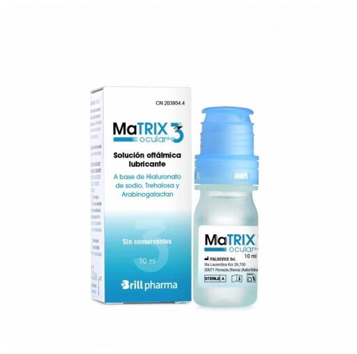 Brill Pharma Matrix Augenschmiermittel Augenl&ouml;sung 3 10 ml