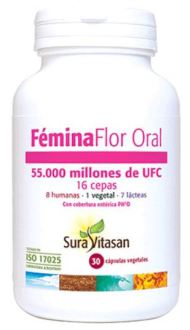 Sura Vitasan F&egrave;mina Flor Oral 55000 Millionen 30 Kapseln