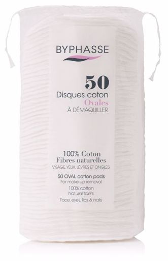 Byphasse Oval Cotton Discs Make-up-Entferner 50 Einheiten