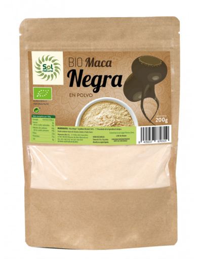 Schwarzes Bio-Maca-Pulver 200 gr