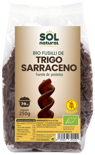 Sol Natural Fusilli Buchweizen Glutenfrei Bio 250 gr