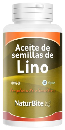 Naturbite Leinsamen&ouml;l 1000 mg 60 Kapseln