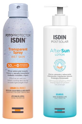 Isdin Photoprotector Transparent Spray 250 ml + After Sun Lotion 250 ml