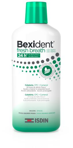 Isdin Bexident Mundwasser mit frischem Atem, 500 ml
