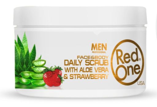 Red One T&auml;gliches Peeling mit Aloe Vera und Erdbeere 450 ml