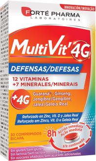 Fort&eacute; Pharma Multivit 4G Abwehr 30 Tabletten