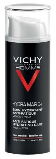 Vichy Homme Hydra Mag C+ Anti-M&uuml;digkeitscreme f&uuml;r Augen und Gesicht, 50 ml