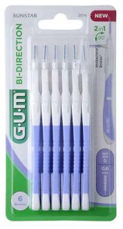 Gum Bidirektionale Interdentalb&uuml;rste XS 0,6 mm 6 Einheiten