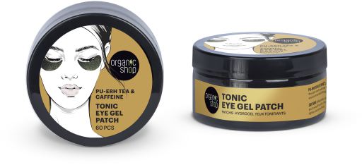Organic Shop Pu-Erh-Tee und Koffein tonisierende Augenklappe 60 Einheiten